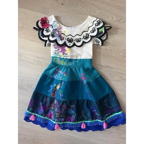 Disney Authentic Encanto Mirabel Grils Size 4 Costume - Picture 2 of 4